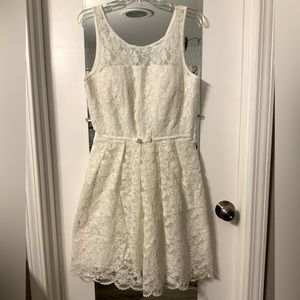 Vintage Minuet white lace cocktail dress - Size L